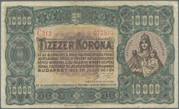 Hungary / Ungarn: 10.000 Korona 1923, Printer: Magyar Pénzjegynyomda, Budapest, P.77a, Still Nice Wi - Hongrie