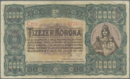 Hungary / Ungarn: 10.000 Korona 1923, Printer: Magyar Pénzjegynyomda, Budapest, P.77a, Still Nice Wi - Ungheria