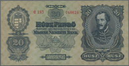 Hungary / Ungarn: Very Interesting Set Of The 20 Pengö 1930, P.97, Comprising The Issued Note In VF, - Ungarn