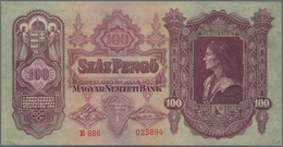 Hungary / Ungarn: Set With 3 Different Types Of The 100 Pengö 1930, P.98, Containing The Issued Note - Ungheria