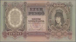 Hungary / Ungarn: Set With 3 Different Types Of The 1000 Pengö 1943, P.116, Containing The Issued No - Hongrie