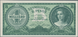 Hungary / Ungarn: 1.000.000.000 B.-Pengő (=1.000.000.000.000.000.000.000 Pengő) 1946 Unissued, But H - Ungheria