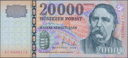 Hungary / Ungarn: 20.000 Forint 2008, P.201a With Low Serial Number GC0000175 In UNC Condition. - Hongarije