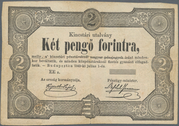 Hungary / Ungarn: Ministry Of Finance – State Treasury Notes, Pair Of The 2 Pengő Forintra 1849, One - Hongrie