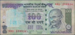 India / Indien: 100 Rupees P. 98 Error Note, Printed With 2 Different Serial Numbers On Front, In Us - Inde