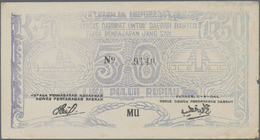 Indonesia / Indonesien: Set With 8 Banknotes Of The Local & Rebellious Issues Of The 1940's With 50 - Indonesië