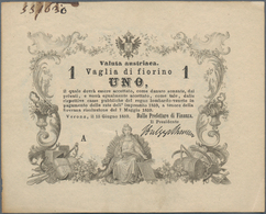 Italy / Italien: Regno Lombardo-Veneto - Prefettura Di Finanza, Verona, 1 Fiorino (Valuta Austriaca) - Altri & Non Classificati