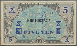 Japan: Allied Military Command Set With 2x 5 Yen ND(1945), Letter "B" In Underprint With Serial Numb - Giappone