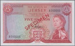 Jersey: The States Of Jersey 5 Pounds ND(1963) SPECIMEN With Signature: F. N. Padgham, P.9as With Ha - Andere & Zonder Classificatie