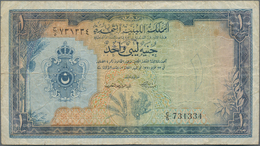 Lebanon / Libanon: United Kingdom Of Libya 1 Pound L.1951, P.9, Still Nice With Soft Paper, Some Sma - Libanon