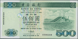 Macau / Macao: Banco Da China 500 Patacas 1995, P.94, Tiny Spot At Lower Left On Back And Minor Crea - Macau