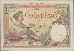 Martinique: Banque De La Martinique ND(1932-45), P.14, Highly Rare And Seldom Offered Banknote In St - Other & Unclassified