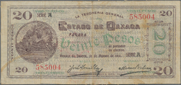 Mexico: Tesorería General Del Estado De Oaxaca 20 Pesos 1915, Series A (not Listed In The Catalog), - Mexique