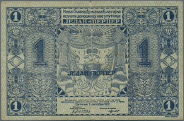 Montenegro: Ministry Of Finance, Set With 5 Banknotes Of The 1912 Issue With 1 Perper P.1 (F- With 4 - Andere - Europa