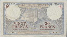 Morocco / Marokko: Banque D'État Du Maroc 20 Francs With Rare Date December 2nd 1931, P.18a, Still S - Marokko