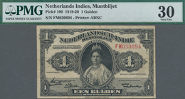 Netherlands Indies / Niederländisch Indien: Ministry Of Finance / Javasche Bank 1 Gulden 1919 And 1 - Nederlands-Indië