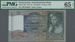 Netherlands / Niederlande: De Nederlandsche Bank Set With 3 Banknotes Containing 10 Gulden 1942 P.56 - Andere & Zonder Classificatie