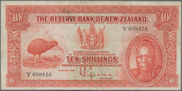 New Zealand / Neuseeland: The Reserve Bank Of New Zealand, Very Nice Set With 10 Shillings, 1 And 5 - Nieuw-Zeeland