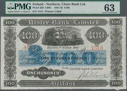 Northern Ireland / Nordirland: Ulster Bank Limited 100 Pounds 1941, P.320, Great Original Shape And - Other & Unclassified