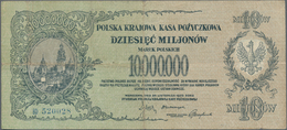 Poland / Polen: Polska Krajowa Kasa Pożyczkowa 10 Million Marek Polskich 1923, P.39, One Of The High - Pologne