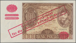 Poland / Polen: Bank Polski 100 Zlotych 1934 (1939) With Overprint "Generalgouvernement Für Die Bese - Poland