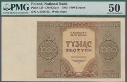 Poland / Polen: 1000 Zlotych 1945, P.120 Replacement Series Ser.A 3708732, Minor Restauration At Low - Poland