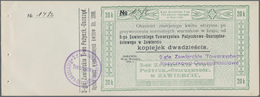 Poland / Polen: Pair With 10 And 20 Kopeks 1914 Check Issue, P.NL (Podcziaski R-498, Kardakoff 108/4 - Polen