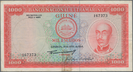 Portuguese Guinea  / Portugiesisch Guinea: Banco Nacional Ultramarino 1000 Escudos 1964, P.43a, Stil - Guinea