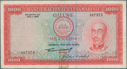 Portuguese Guinea  / Portugiesisch Guinea: Banco Nacional Ultramarino 1000 Escudos 1964, P.43a, Stil - Guinee