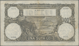 Romania / Rumänien: Banca Naţională A României 100 Lei March 31st 1931, P.33, Nice Original Shape Wi - Rumänien