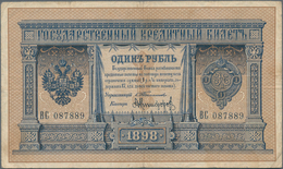 Russia / Russland: 1 Ruble 1898, P.1b With Signatures TIMASHEV/A.AFANASIEV. Condition: F/F+ - Rusland