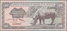 Rwanda-Burundi / Ruanda-Burundi: Banque D'Émission Du Rwanda Et Du Burundi 500 Francs September 15th - Ruanda-Burundi