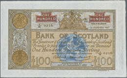 Scotland / Schottland: Bank Of Scotland 100 Pounds 1962 With Signatures: Bilsland & Watson, P.95e In - Other & Unclassified