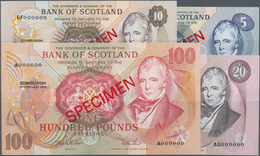Scotland / Schottland: Bank Of Scotland Set With 4 Specimens Series 1993 And 1994 With 5 Pounds 1994 - Other & Unclassified