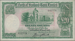 Scotland / Schottland: North Of Scotland Bank Limited 20 Pounds 1940, P.S646, Still Great Condition - Other & Unclassified