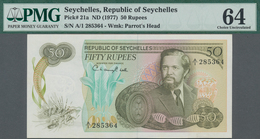 Seychelles / Seychellen: Republic Of Seychelles 50 Rupees ND(1977), P.21a, Beautiful Note In Excelle - Seychelles