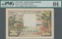 South Vietnam / Süd Vietnam: National Bank Of South Vietnam 20 Dong ND(1956), P.4a, Great Original S - Vietnam