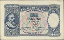 Spain / Spanien: 1000 Pesetas 1937 Specimen Proofs Pick Unlisted, Highly Rare Unissued Design, Print - Other & Unclassified