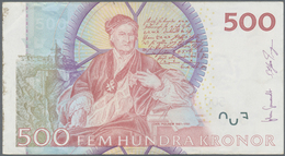 Sweden / Schweden: 500 Kronor 2001-2006, P.66, Unfinished Print On Front With Missing Portrait Of Ca - Suède