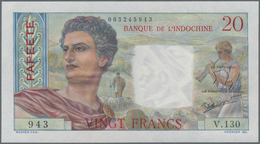 Tahiti: Banque De L'Indochine – Papeete Pair With 100 Francs ND(1939-65) With Signature Titles: "Pré - Andere - Oceanië