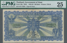 Thailand: Government Of Siam 100 Baht May 1st 1932, P.20b, Still Nice Condition With A Few Minor Mar - Thaïlande