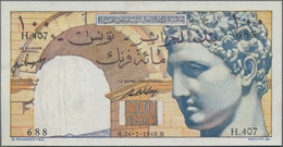 Tunisia / Tunisien: Banque De L'Algérie – TUNISIE 100 Francs 1948, P.24, Great Condition With A Few - Tunisia