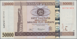 Uganda: Pair With 20.000 Shillings 1999 And 50.000 Shillings 2003, P.42, 47a, Both In Perfect UNC Co - Oeganda