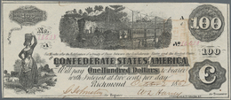 United States Of America - Confederate States: The Confederate States Of America 100 Dollars 1862, P - Valuta Della Confederazione (1861-1864)