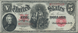 United States Of America: United States Treasury 5 Dollars Series 1907 With Signatures: Speelman & W - Autres & Non Classés