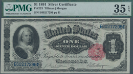 United States Of America: Silver Certificate 1 Dollar 1891 With Signatures: Tillman & Morgan, P.326 - Other & Unclassified