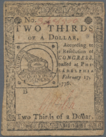 United States Of America: Continental Congress, Philadelphia PA, 2/3 Dollar 1776, P.S122, Fantastic - Autres & Non Classés