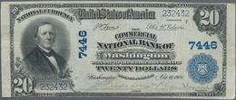 United States Of America: The Commercial National Bank Of Washington 20 Dollars 1904 With Upper Sign - Autres & Non Classés