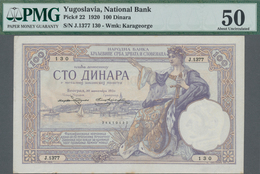 Yugoslavia / Jugoslavien: Kingdom Of Serbs, Croats And Slovenes 100 Dinara 1920, P.22, Excellent Con - Yugoslavia