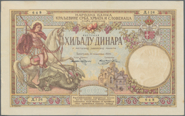 Yugoslavia / Jugoslavien: Kingdom Of Serbs, Croats And Slovenes 1000 Dinara 1920 Contemporary Forger - Jugoslawien